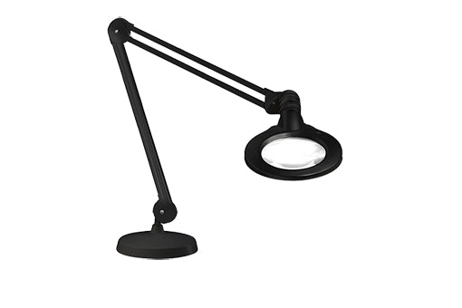 Luxo KFM LED Magnifier, 5-Diopter, 45 inch, Black