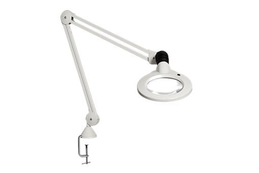 Luxo KFM LED Magnifier, 5-Diopter, 45 inch, White