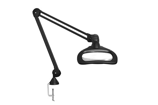 Luxo WAVE LED-ESD Magnifier, 3.5-Diopter, 30 inch, Black