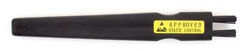Botron B09921 Medium Cleaning Brush with 1/2" dia. Double Bristle Head & Conductive Plastic Handle, 6" OAL