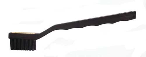 Botron B09924 Small Hand Brush with 1.5" Triple Row Bristle Head & Conductive Plastic Handle, 7.0" OAL