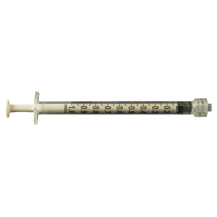1 cc Calibrated Manual Luer Lock Syringe - Bag/100