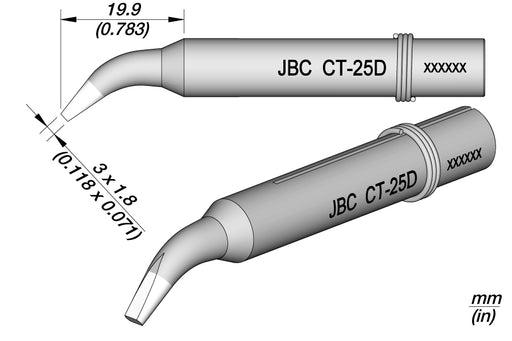 CT-25D LONG LIFE SOLDERING TIP | Pack of 10