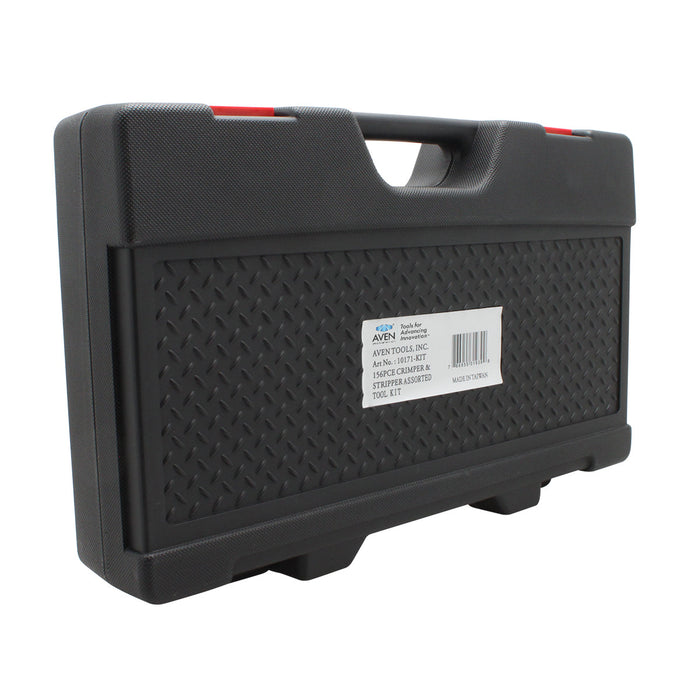 Deluxe Crimping Tool Kit with Frame, 5 Dies, Wire Stripper, and 148 pc Connector Set