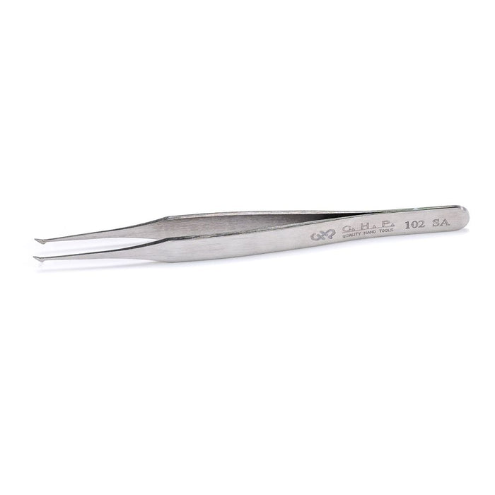 CHP 102-SA Flat Tip Tweezers