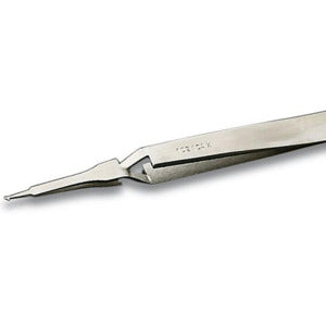 Weller-Erem 102ACAx Tweezers, SMD, 45 deg Angle, Pointed Tips, Flat, Reverse Action