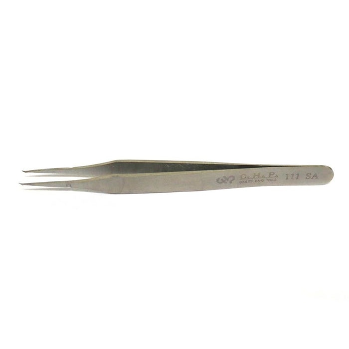 CHP 111-SA Flat Tip Tweezers