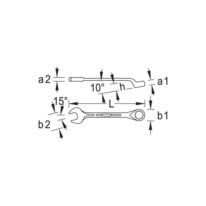 Gedore 6004660 Combination Spanner 65 mm