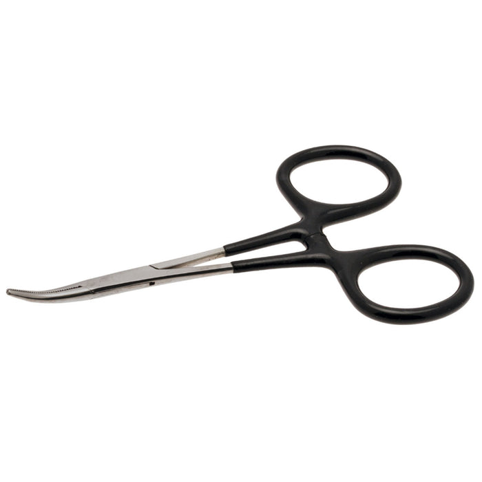 Hemostat - Curved | 5in w/Plastic Coated Handle