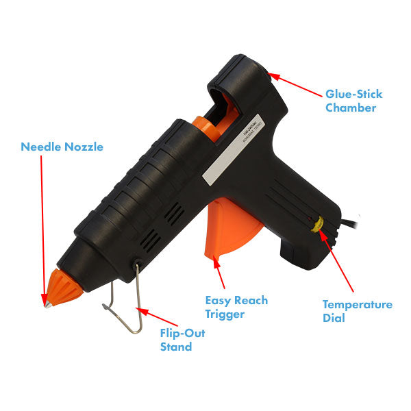 Hot Glue Gun 60W with Plastic Case