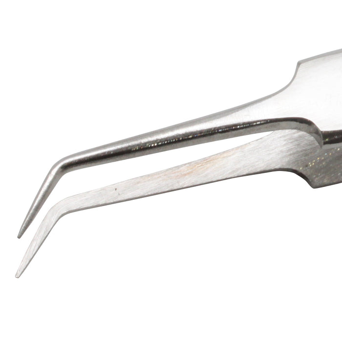 Aven Stainless Steel Ultra-Fine Bent Point Tweezers 5B