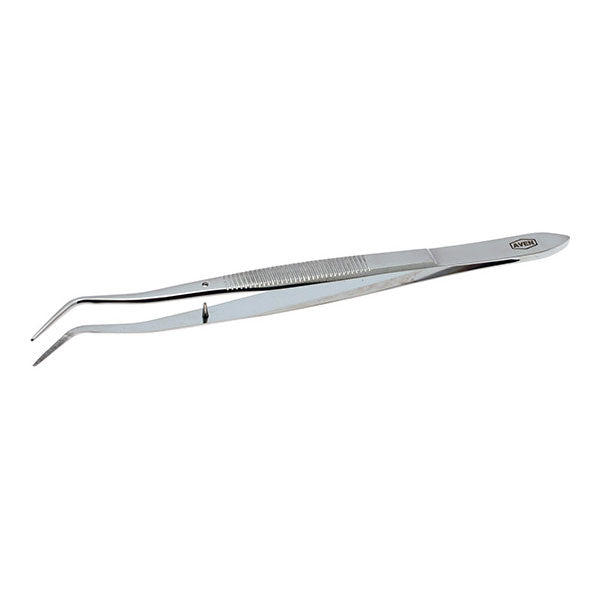 Aven College Forceps w/Alignment Pin Offset Curved Tips 6 inches