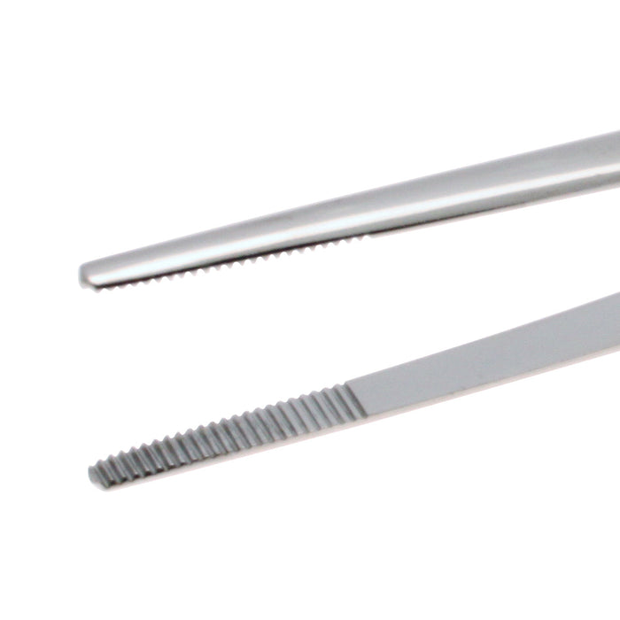 Aven Forceps - Straight Serrated Tips 6 inches