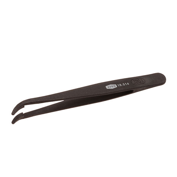 Plastic Tweezers 2AB Curved, Rounded Tips