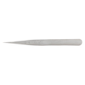 Weller-Erem 1SASL Tweezers, Anti-Acid Non-Mag, Very Fine, Straight, Stainless Steel, 4.724"