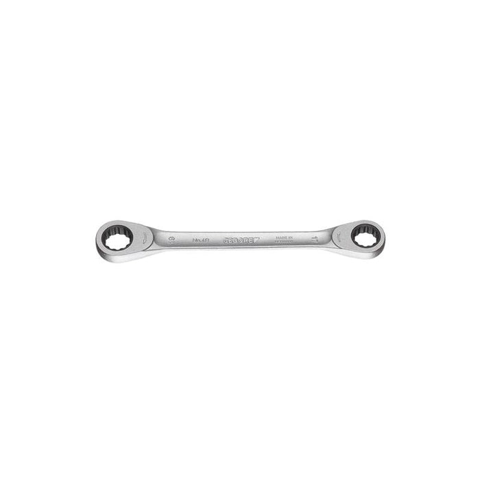 Gedore 2306816 Flat Ring Ratchet Spanner 17x19 mm