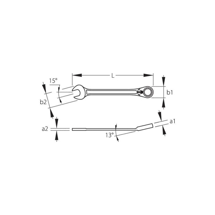 Gedore 6004660 Combination Spanner 65 mm