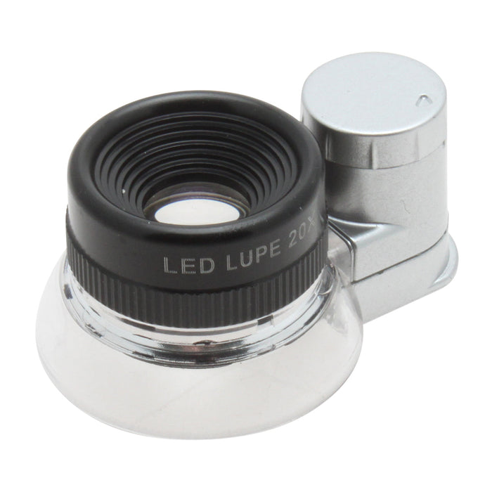 Portable Magnifier Loupe 20X with LED Light