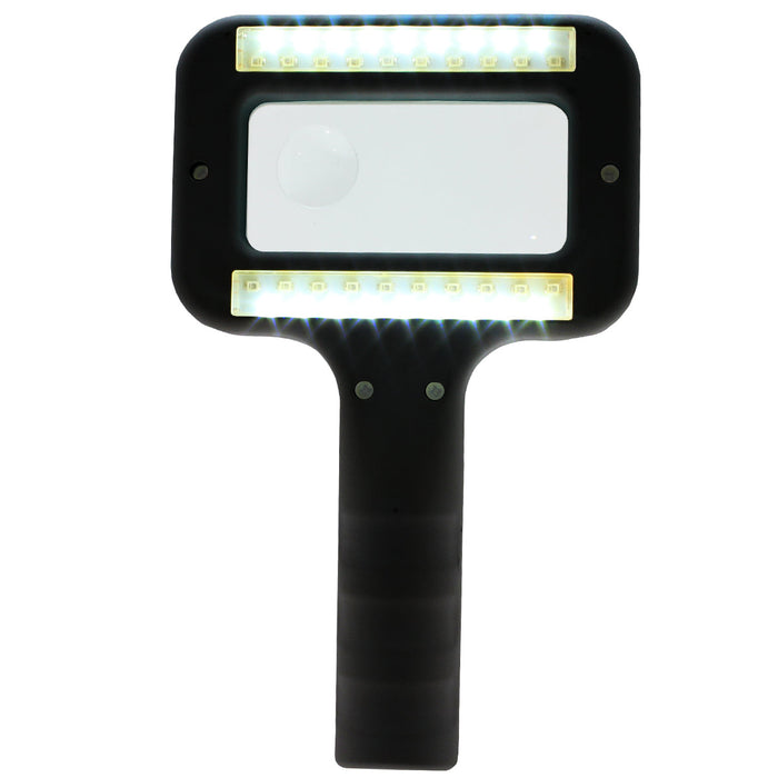 Wide-View Magnifier [2.25x | 4x] with Ultraviolet and White LEDs