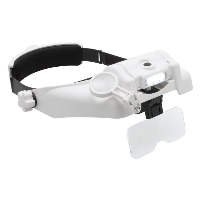 Aven Headband Magnifier with LEDs and Lenses 1x, 1.5x, 2x, 2.5x, 3.5x