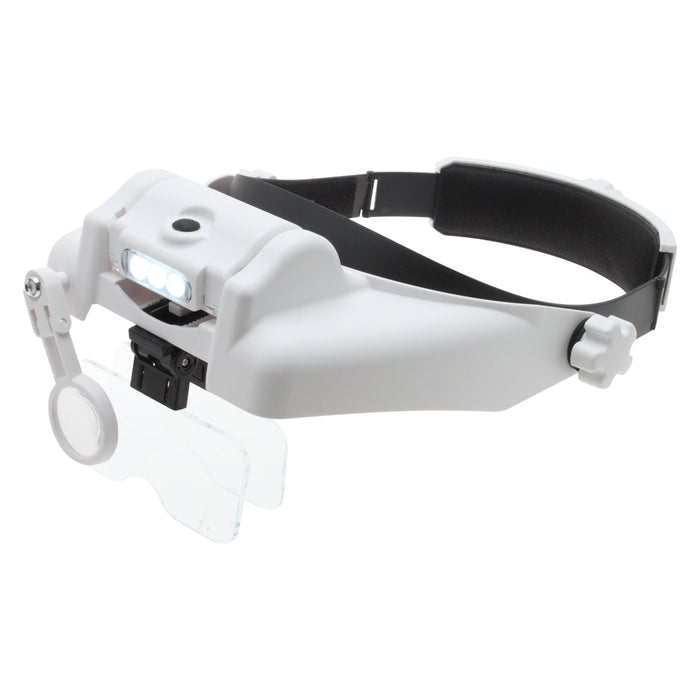 Aven Headband Magnifier with LEDs and Lenses 1x, 1.5x, 2x, 2.5x, 3.5x