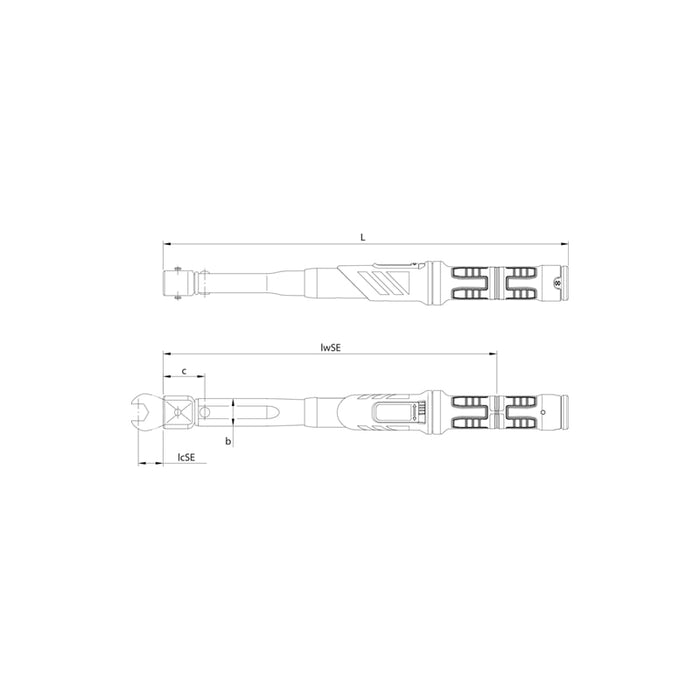 Gedore 2641461 Torque wrench DREMASTER SE 14x18, 40-200 Nm.