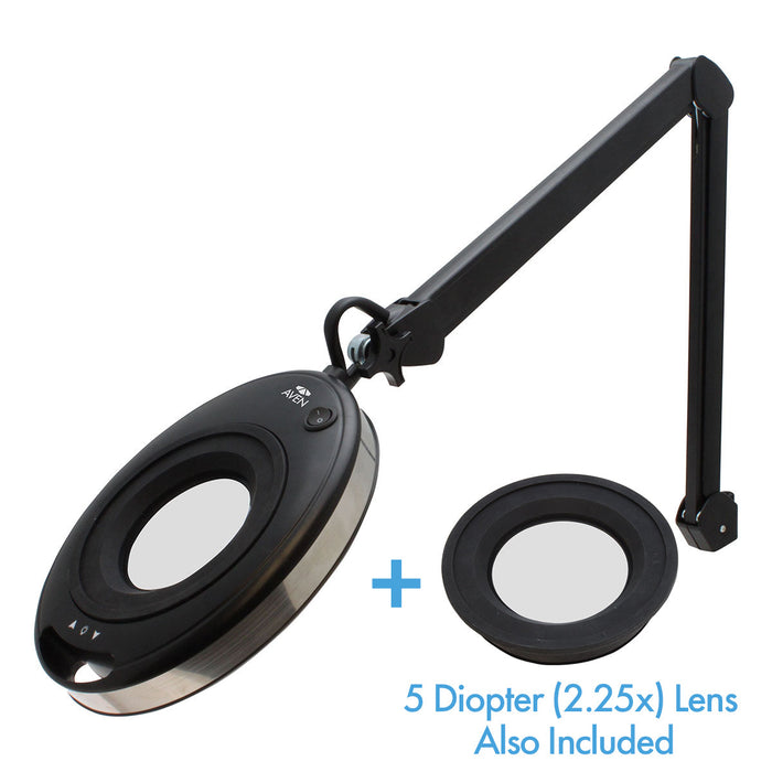 In-X® Magnifying Lamp 8 Diopter [3x] bundled with a 5 Diopter Lens  [2.25x]