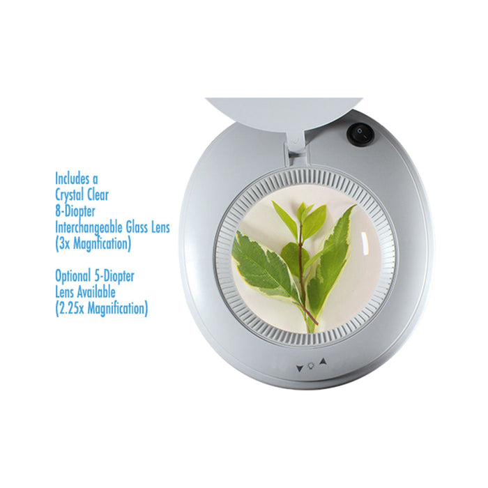 ProVue™ Solas Magnifying Lamp XL58 with Interchangeable 8-Diopter Lens  [3x]