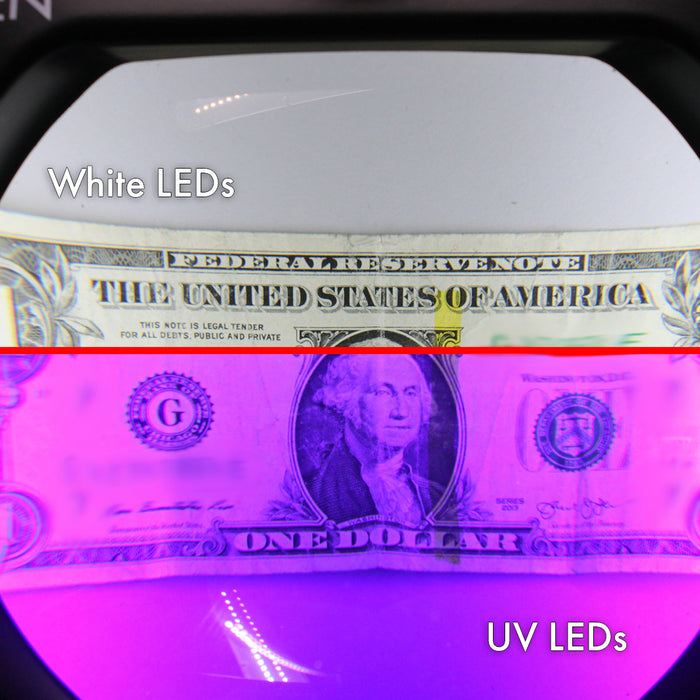 Mighty Vue™ Pro 3 Diopter [1.75x] Magnifying Lamp with UV and White LEDs -ESD Safe