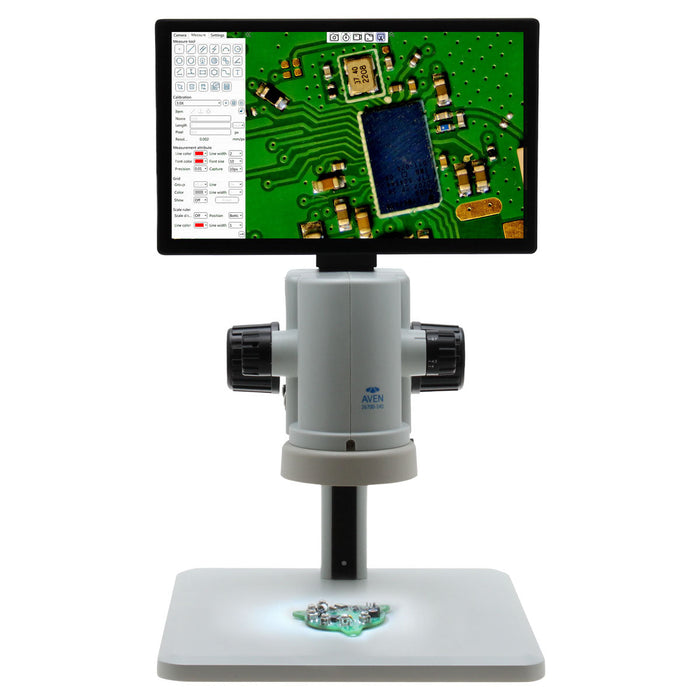 MicroVue Digital Microscope with Built-In HD Monitor [17 - 110x]