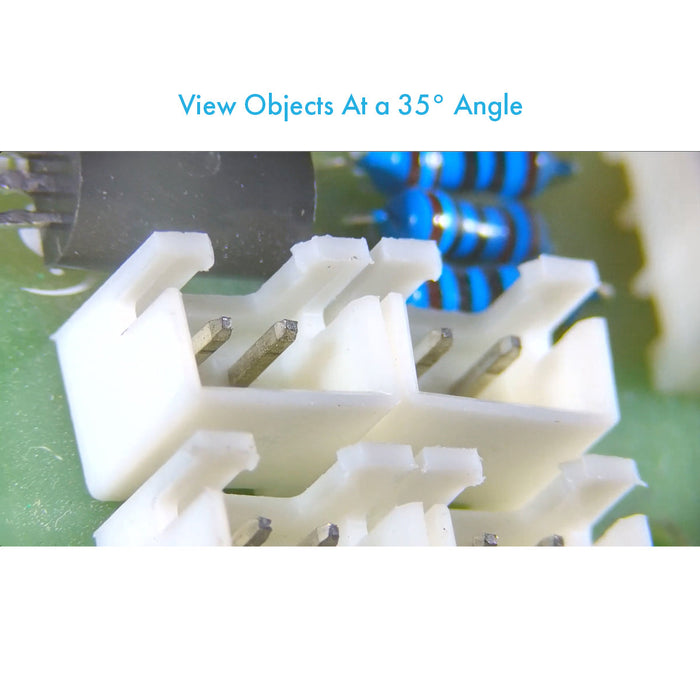 Digital Microscope with 360 Viewer, Mighty Cam HD on Post Stand with Gooseneck LEDs [22x - 147x]