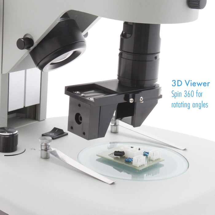 Digital Microscope with 360 Viewer, Mighty Cam Eidos on Track Stand [13.3x - 94.4x]