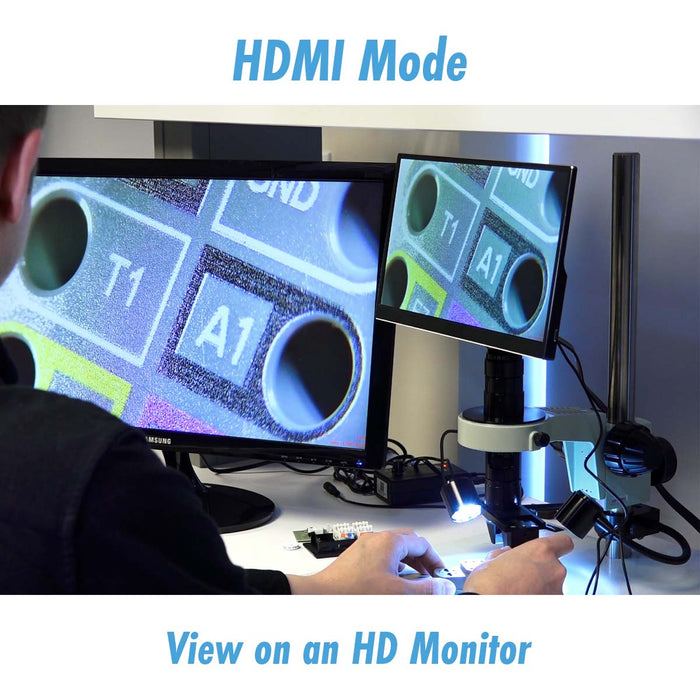 Digital Microscope with 360 Viewer, Mighty Cam Eidos on Track Stand [13.3x - 94.4x]