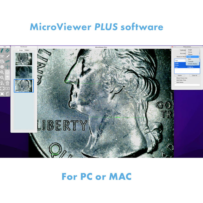 Mighty Scope v2 USB Digital Microscope w/Polarizer