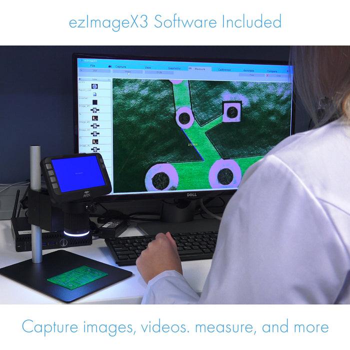 Mighty Scope ClearVue Digital Microscope 8x-25x with Post Stand and Gliding Stage