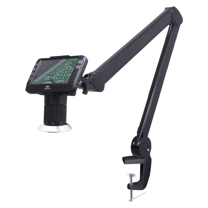 Mighty Scope ClearVue Digital Microscope 8x-25x + 34" Spring Balanced Arm and Diffuser