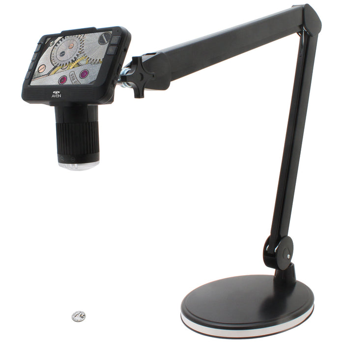 Mighty Scope ClearVue Digital Microscope 8x-25x + Adjustable Spring Balanced Arm with Weighted Base