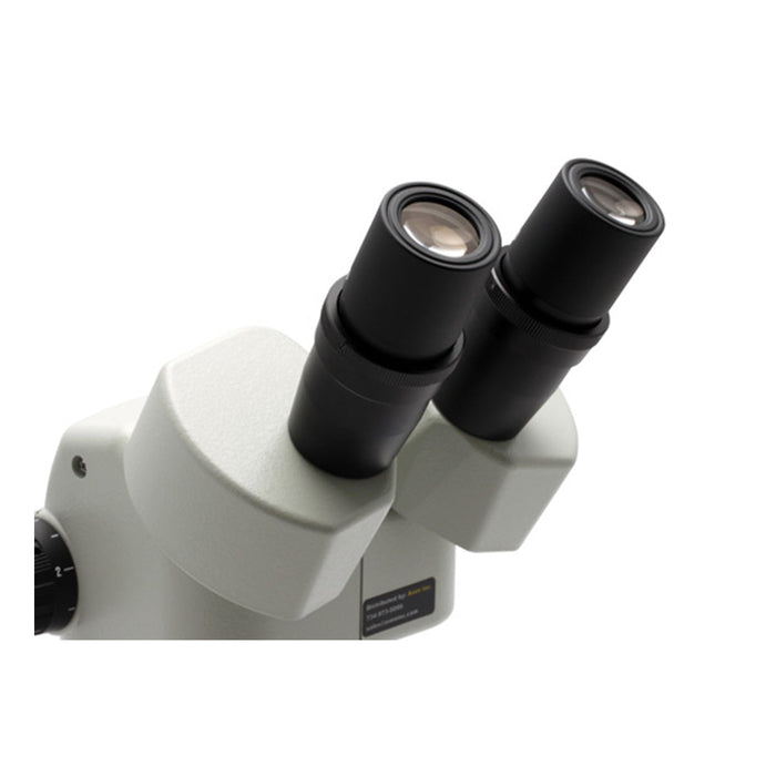 Stereo Zoom Binocular Microscope SPZ-50[6.75x to 50x]on Post Stand with Integrated LED Light