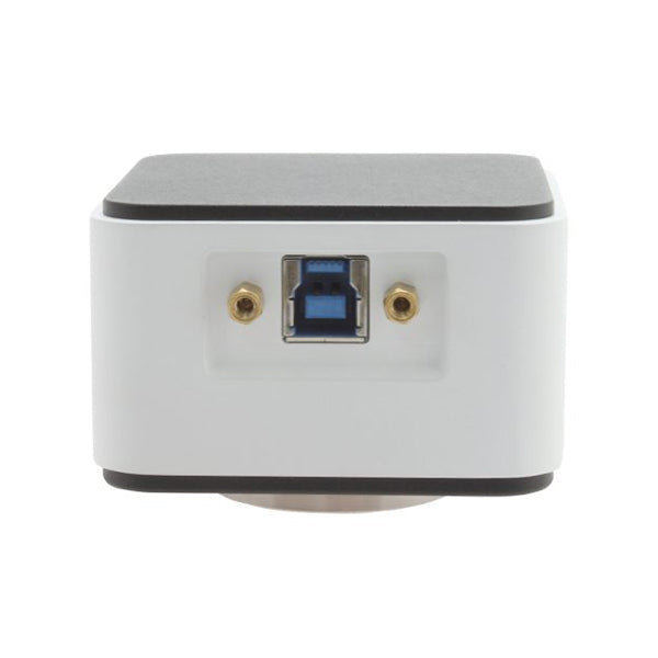 Stereo Zoom Trinocular Microscope SPZV-50 [6.75x-50x] on Post Stand with Integrated Light and USB 6M Camera