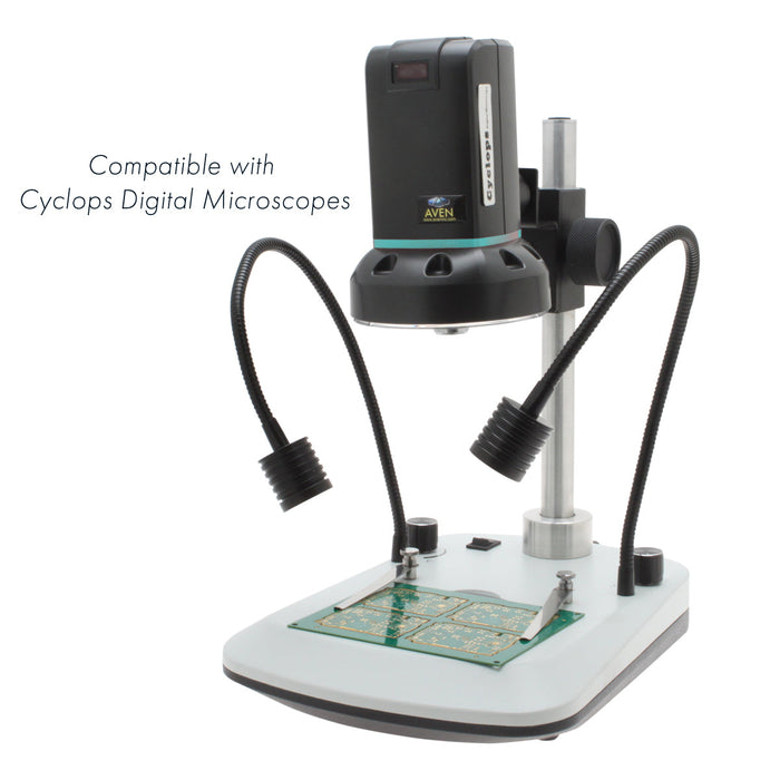 Cyclops Post Stand with Gooseneck and Backlight LEDs