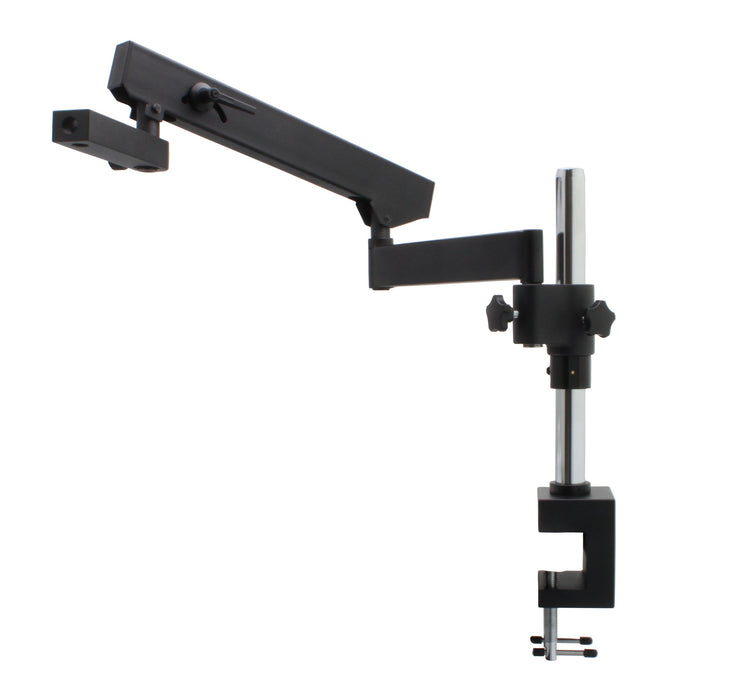 Articulating Arm Stand with Vertical Post and Table Clamp