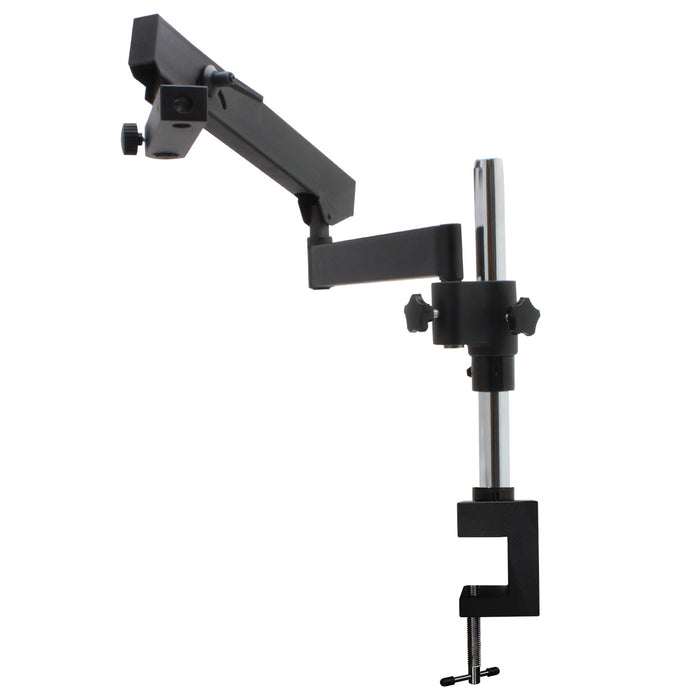 Articulating Arm Stand with Vertical Post and Table Clamp