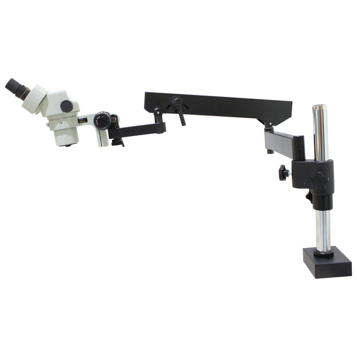 Articulating Arm Stand with Vertical Post and Table Clamp