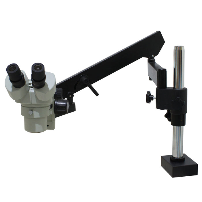 Articulating Arm Stand with Vertical Post and Table Clamp