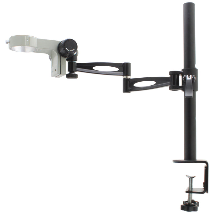 Articulating Arm Post Stand with Microscope Mount and Table Clamp