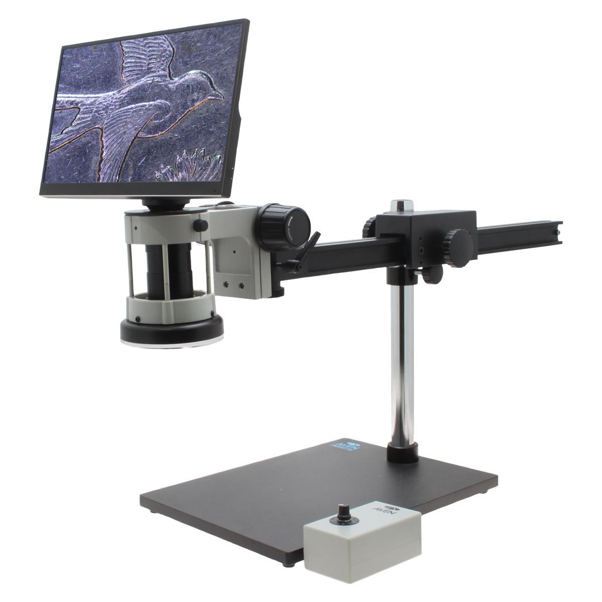 Digital Microscope Mighty Cam Eidos [7x - 70x] on Ultra-Glide Boom Sta ...