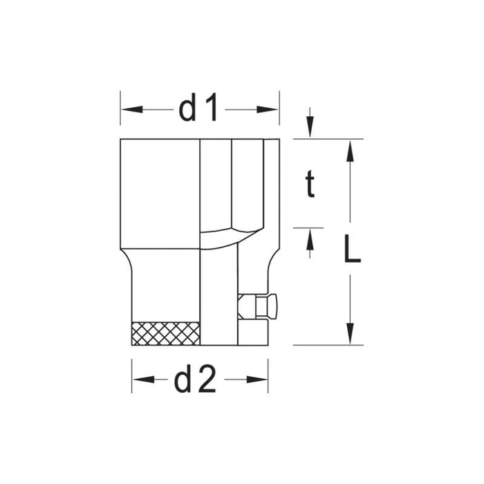 Gedore 6271350 Socket 3/4 Inch Drive, 50 mm
