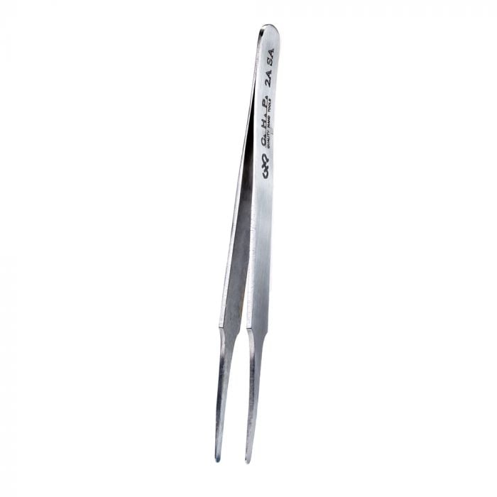 CHP 2A-SA Flat Rounded Tweezers
