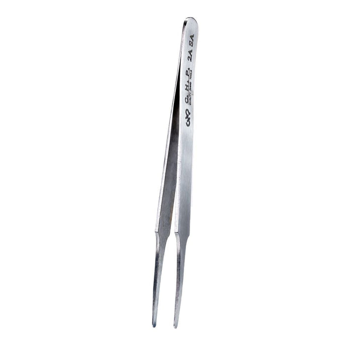 CHP 2A-SA Flat Rounded Tweezers