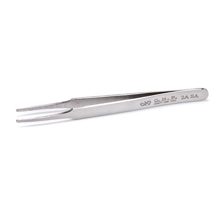 CHP 2A-SA Flat Rounded Tweezers